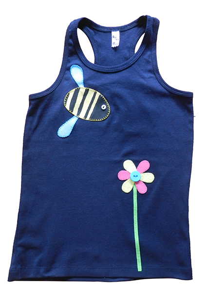 Hola caracol, hola caracola. Camisetas decoradas a mano