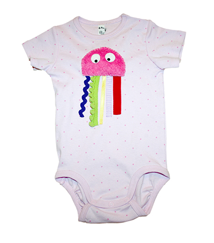 Hola caracol, hola caracola. Bodys decorados a mano